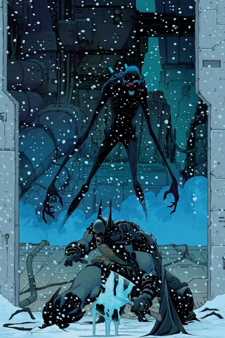 Batman enfrentándose a Mr. Freeze